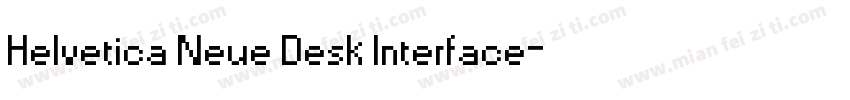 Helvetica Neue Desk Interface字体转换